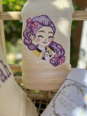 Toalha de Rosto Bordada Personalizada – Crie do Seu Jeito