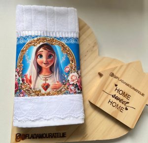 Toalha de Lavabo Religiosa – Nossa Senhora